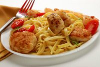 Collection of pasta with scallops recipes