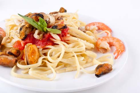 Easy pasta dinners with seafood