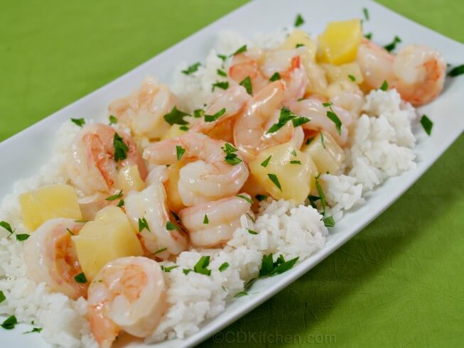 Skillet Pineapple Shrimp Recipe | CDKitchen.com