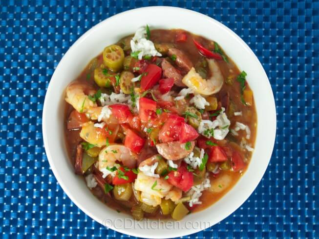 Cajun Andouille Sausage and Shrimp Gumbo Recipe | CDKitchen.com