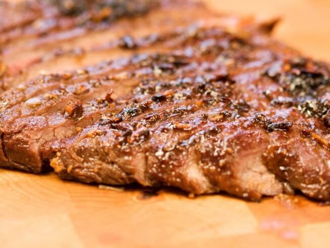 Cilantro Peppered Flank Steak Recipe 