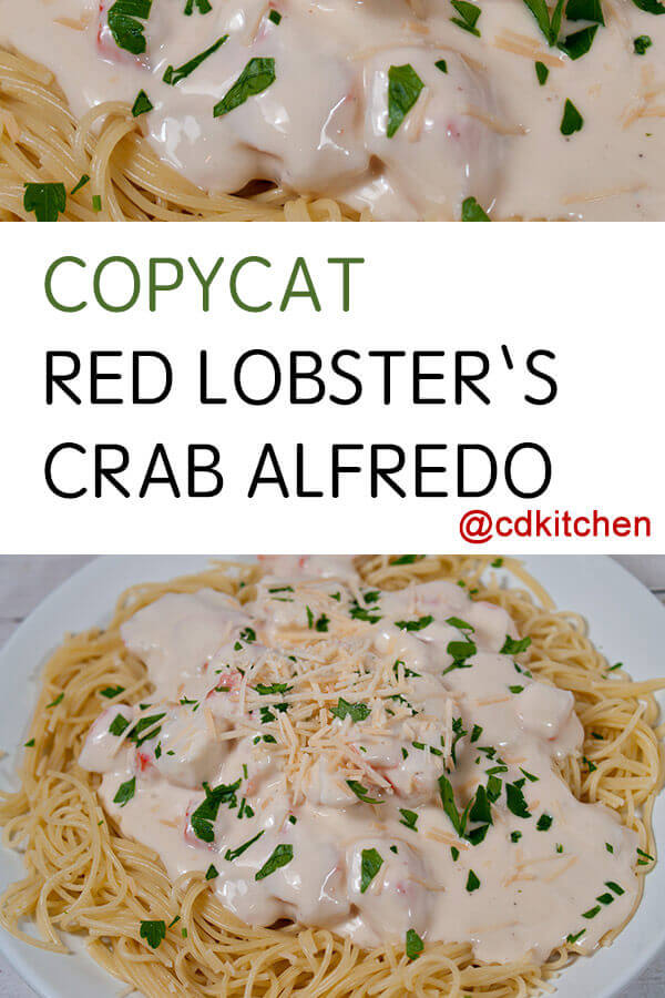 Copycat Red Lobster's Crab Alfredo Recipe