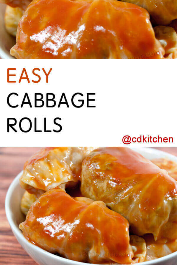 Easy Cabbage Rolls Recipe | CDKitchen.com