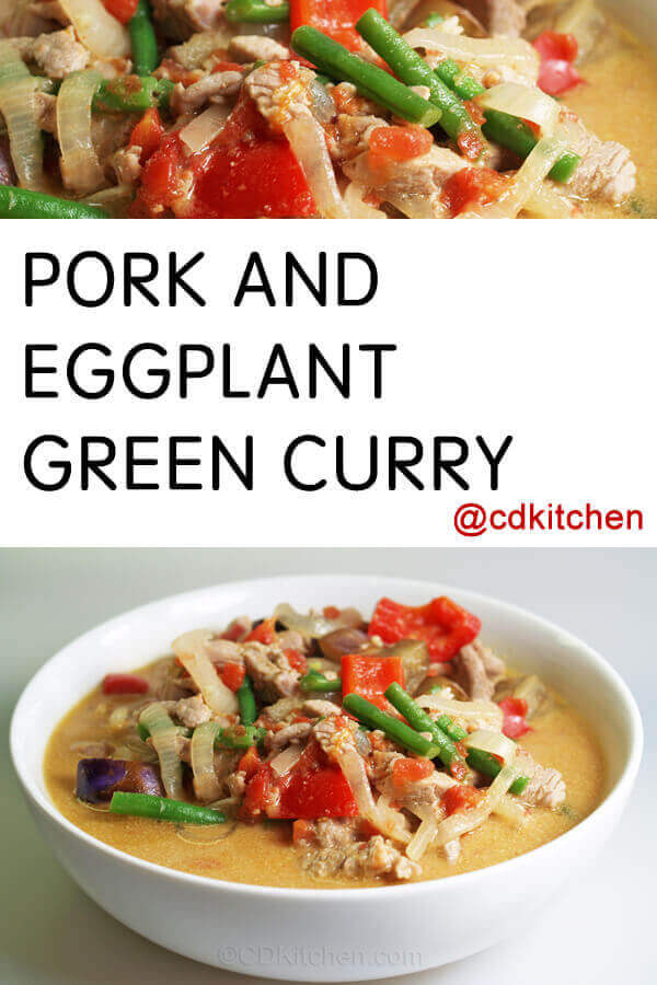 Pork And Eggplant Green Curry Recipe Cdkitchen