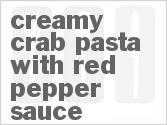 Creamy Crab Pasta With Red Pepper Sauce Recipe | CDKitchen.com