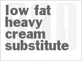 low fat substitute for heavy cream