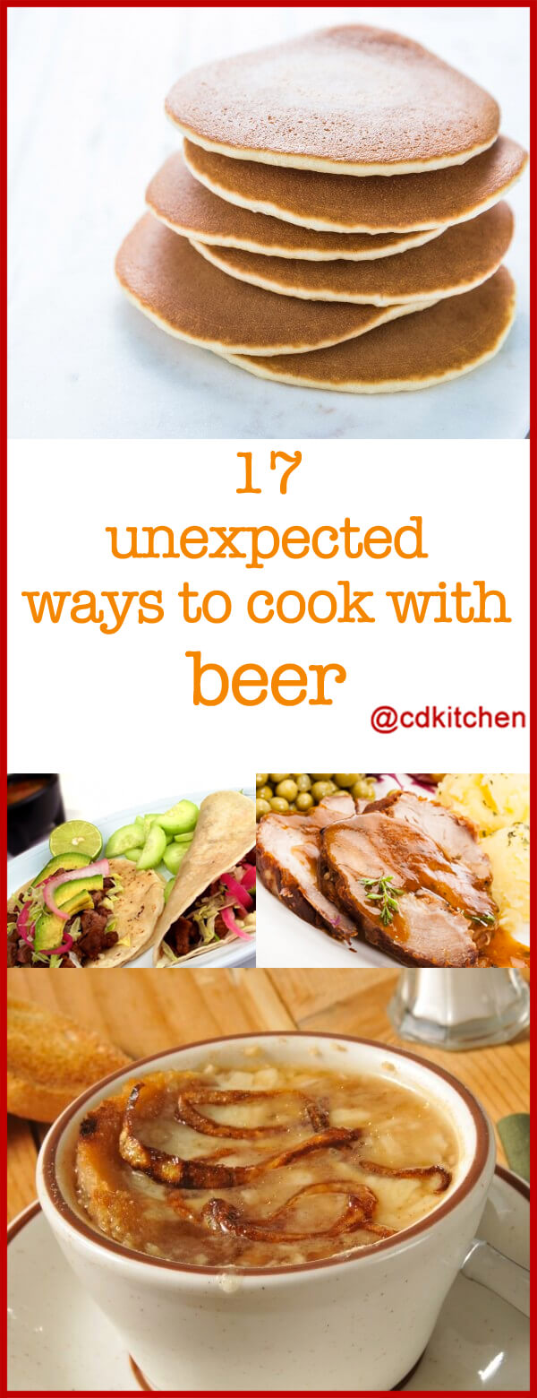 Beer makes batters better, meat more tender, and sauces more flavorful.  | CDKitchen