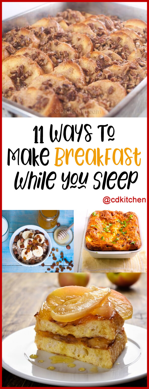 Make your mornings a little less hectic with these overnight breakfast recipes. Prep the night before and enjoy a warm, comforting meal in the morning. | CDKitchen