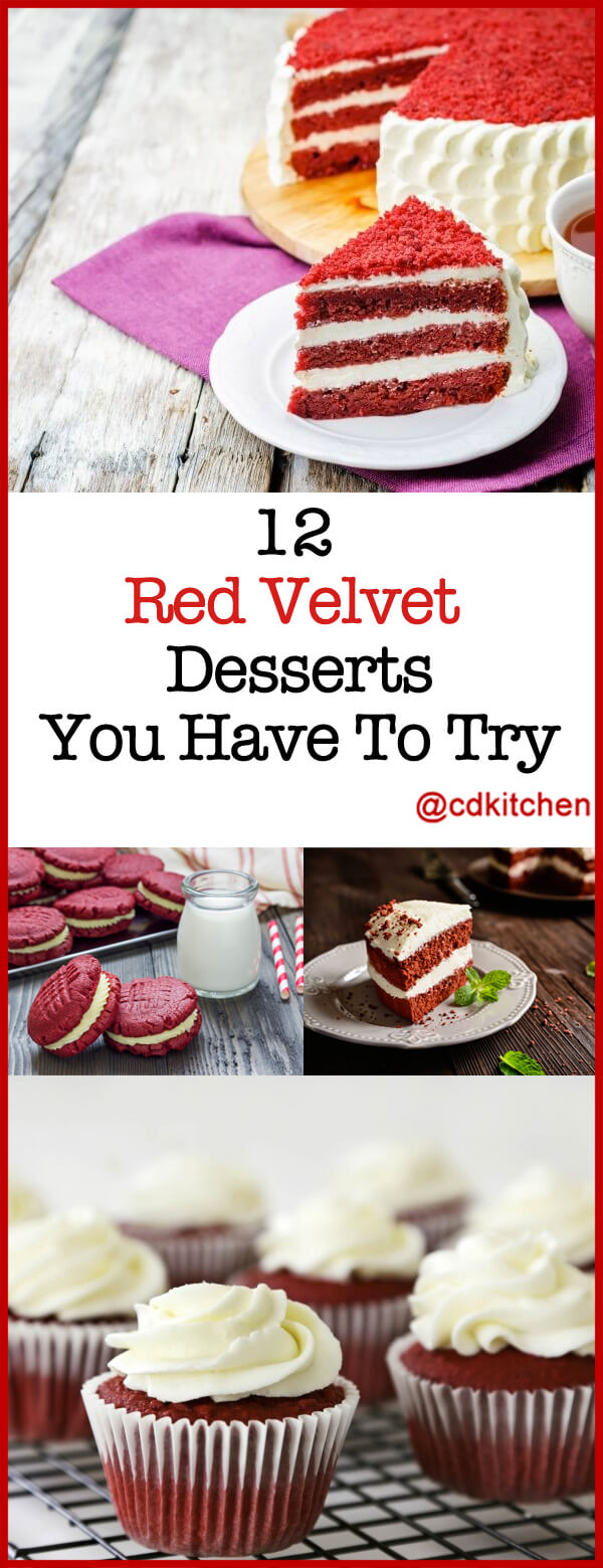 Delicious recipes for red velvet cakes, cupcakes, and cheesecakes. | CDKitchen