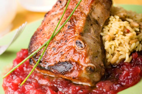 Cranberry Pork Chops