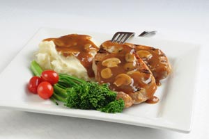 pork chops with gravy