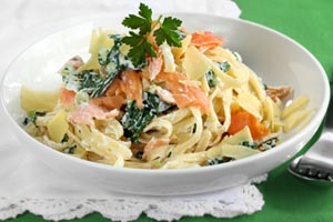 pasta with salmon