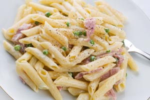 pasta with ham