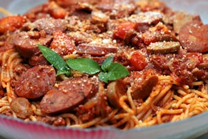 pasta with sausage