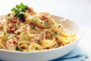 pasta with bacon