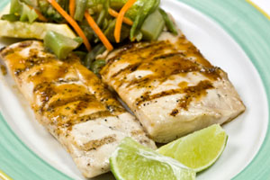 on the grill - mahi mahi