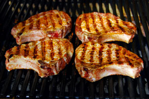 on the grill - pork