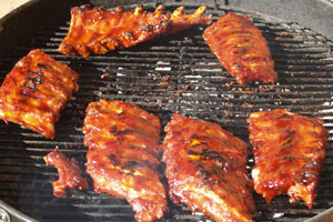 on the grill - ribs