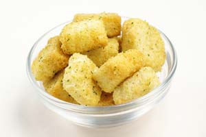 homemade croutons