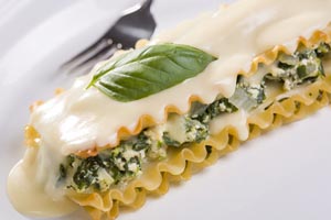 lasagna with white sauce