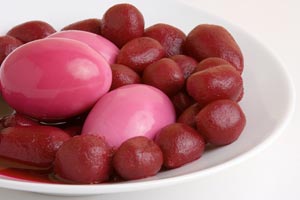 pickled eggs