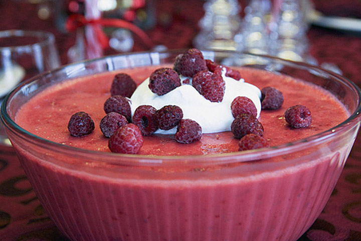 Raspberry Jello Mold (Polly's Pink Stuff) Recipe - Lana's Cooking