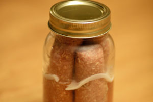 pickled sausage