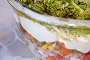 Seven Layer Salad For A Crowd Recipe | CDKitchen.com