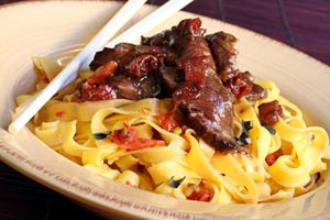 beef and noodles