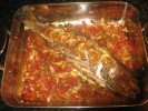 Baked Redfish with Lemon Butter Sauce