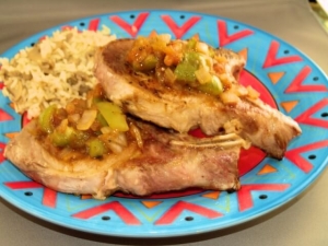 recipe for dieters' mexican pork chops