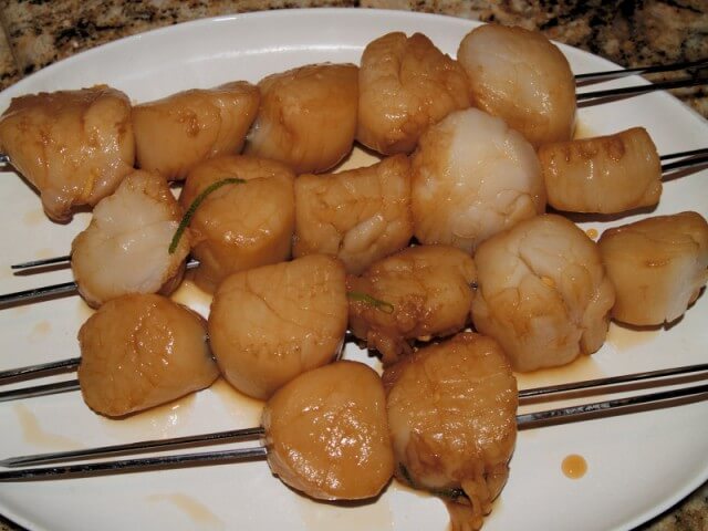 photo of Grilled Marinated Scallops