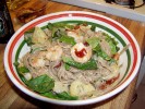 Shrimp Linguine With Basil-Garlic Butter