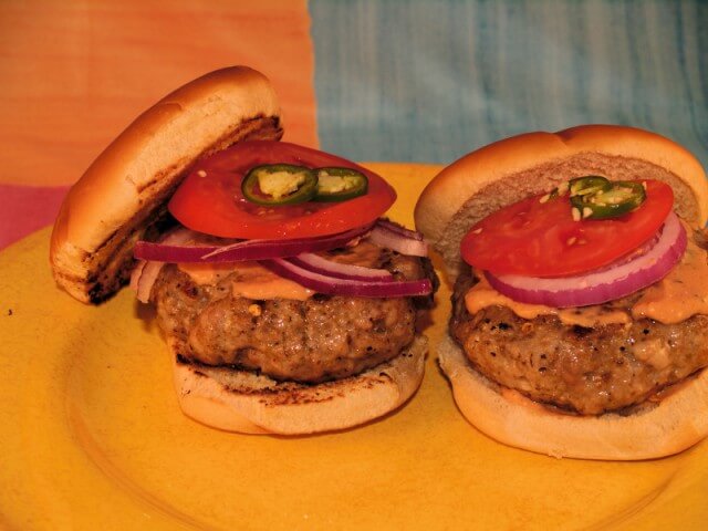 photo of Jerk-Seasoned Pork Burgers