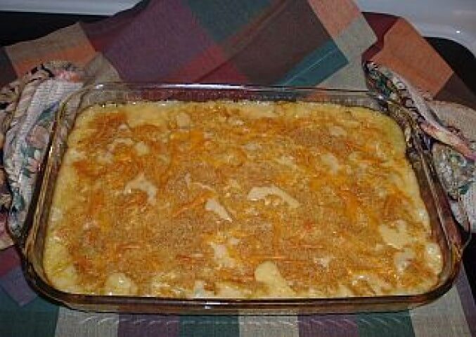 recipe for cheesy chicken pasta casserole
