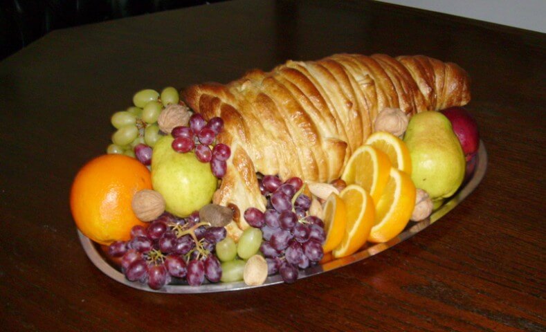 photo of Holiday Cornucopia Bread Centerpiece