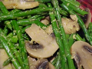 recipe for marinated mushrooms and asparagus