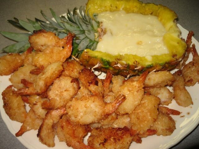 photo of Red Lobster's Parrot Bay Coconut Shrimp and Sauce