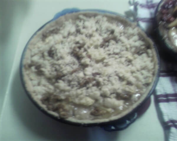 recipe for caramel cream praline apple pie