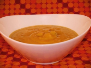 recipe for butternut squash soup with pears and bacon