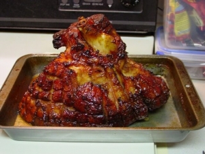 recipe for baked ham with bourbon glaze