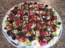 Fruity Brownie Pizza