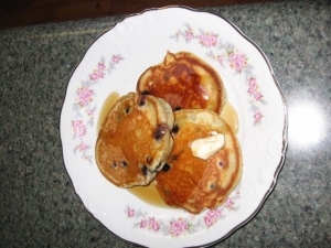 recipe for blueberry cinnamon pancakes