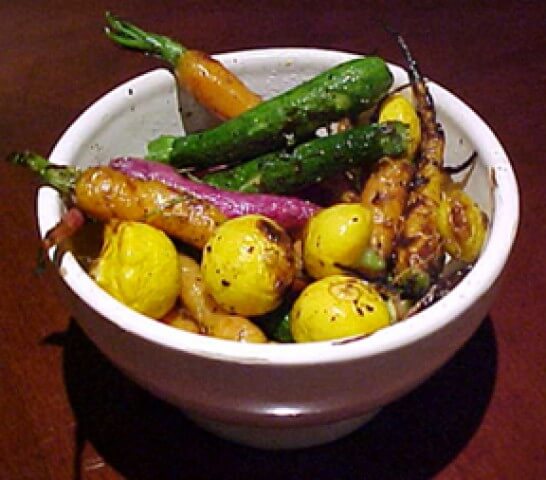 recipe for grilled vegetables with parmesan and truffle oil
