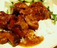 Oxtails With Gingered Shiitake Sauce