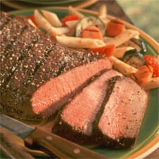 recipe for zesty red wine and herb steak