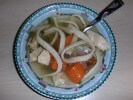 Homemade Chicken Noodle Soup With Fresh Egg Noodles