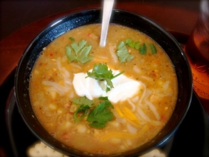 recipe for white chili with hominy, black-eyed peas, white beans and corn