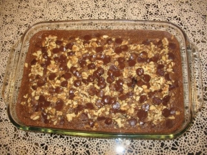 recipe for chocolate chip oatmeal cake