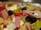 Genoa Salami Antipasto With Roasted Peppers and Provolone